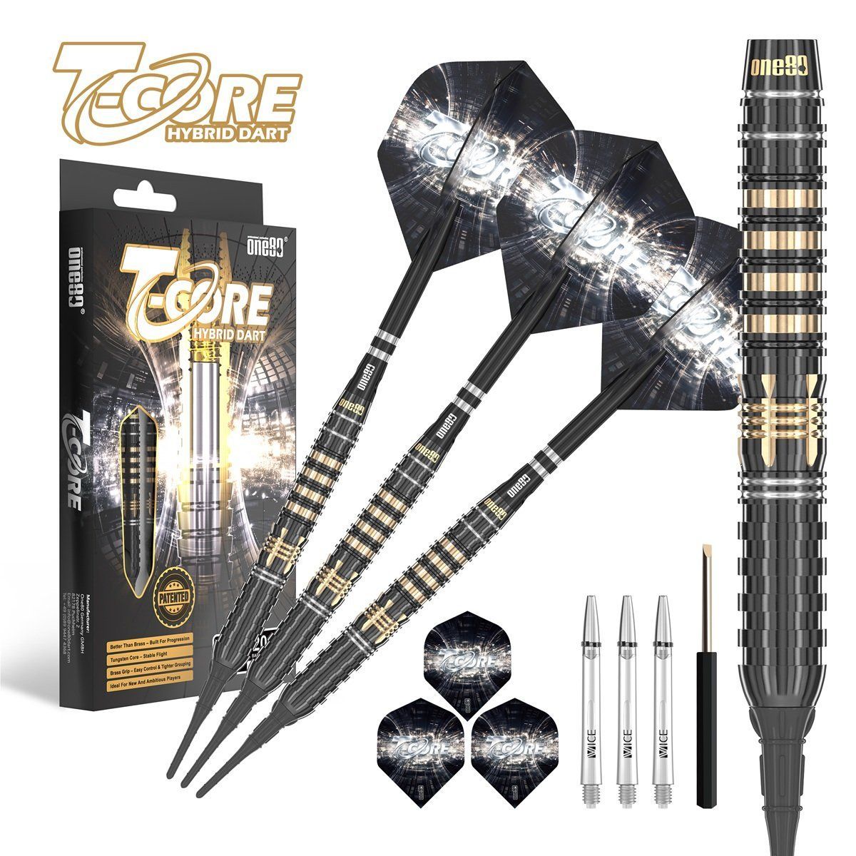 ONE80 T-Core TC2 Softdarts 20 Gramm Softdarts