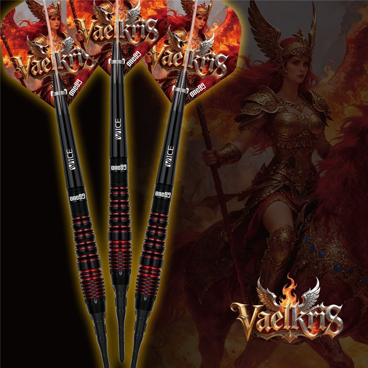 One80 Vaelkris V4 Softdarts 18/20 Gramm Softdarts