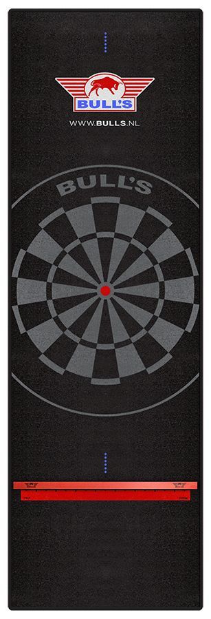 Bull's Carpet Dartteppich 300 x 90 cm mit Holz-Oche Dart Schutzmatte
