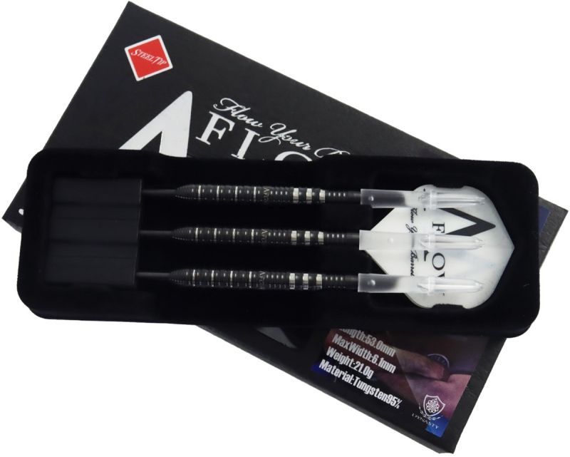 Dynasty Black Line "Eddie 1.1" Black Edward Shouji Foulkes 95% Steeldart 21 Gramm Steeldarts