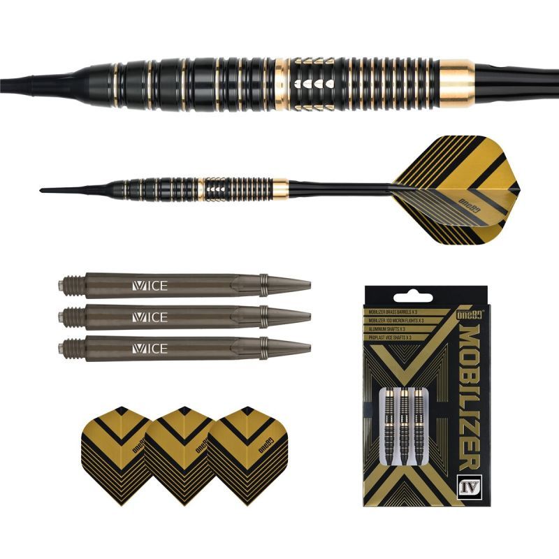 One80 Mobilizer Brass 04 Softdarts 18 Gramm Softdarts