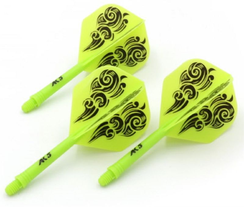 Cuesoul Dart Flight/Shaft AK5 Cloud Green Standard No2 Flights