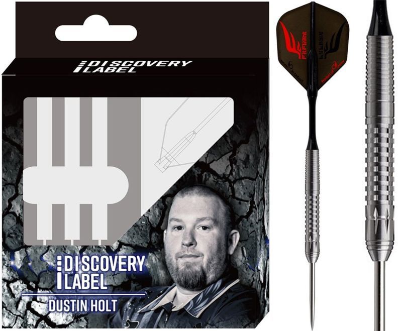 Cosmo Darts Discovery Label Dustin Holt Freccette Steel Tip 22 Grammi Steeldarts