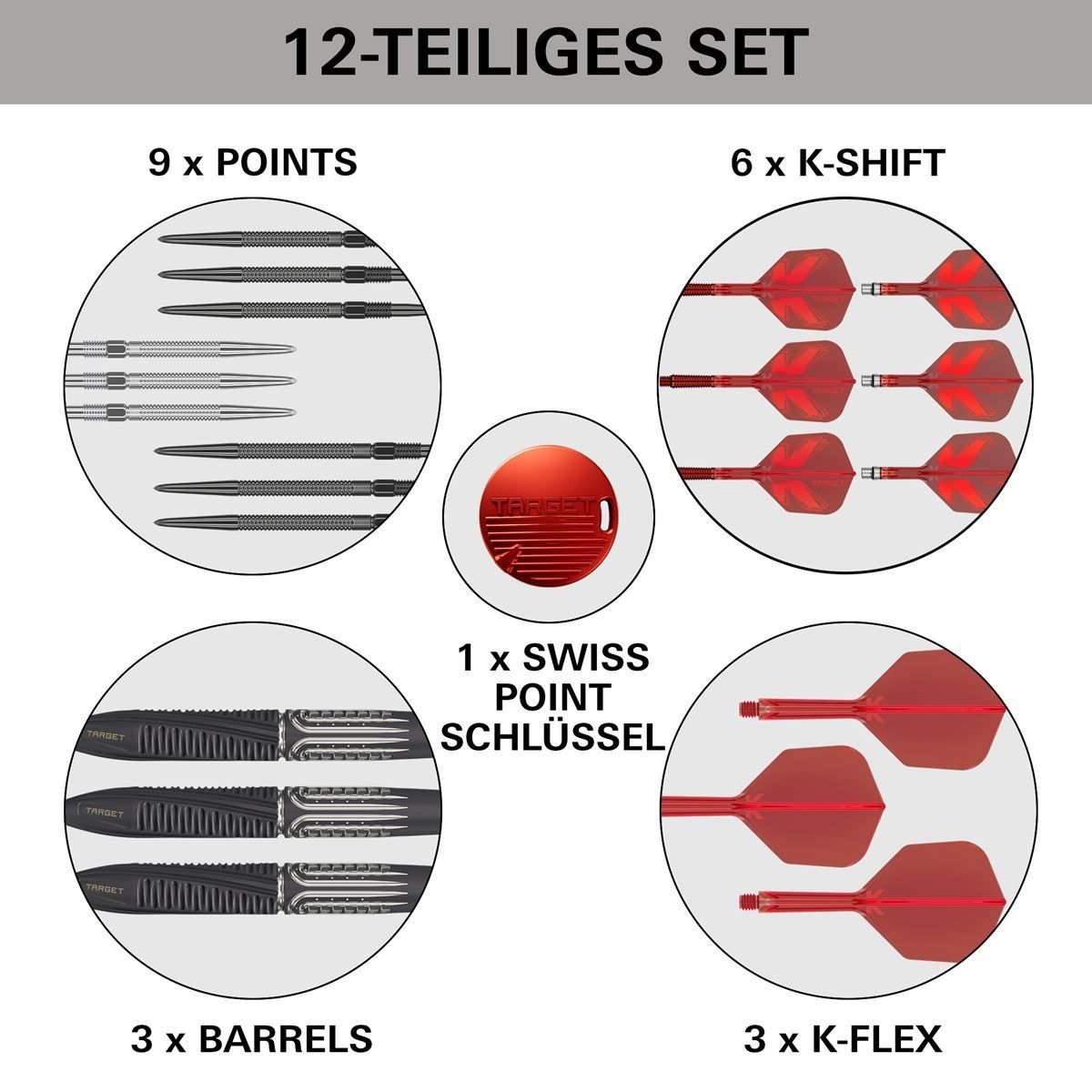 Target Shift SP 90% Steeldarts 23/24/25 Gram Steeldarts