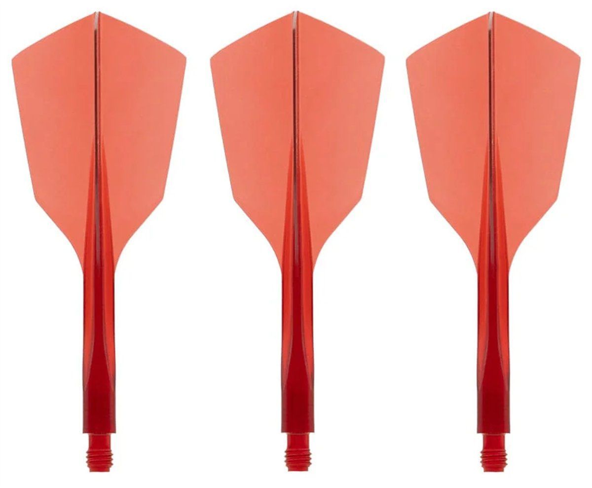 Condor Dart Flights Shafts AXE 120 Rot Transparent Narrow Flights