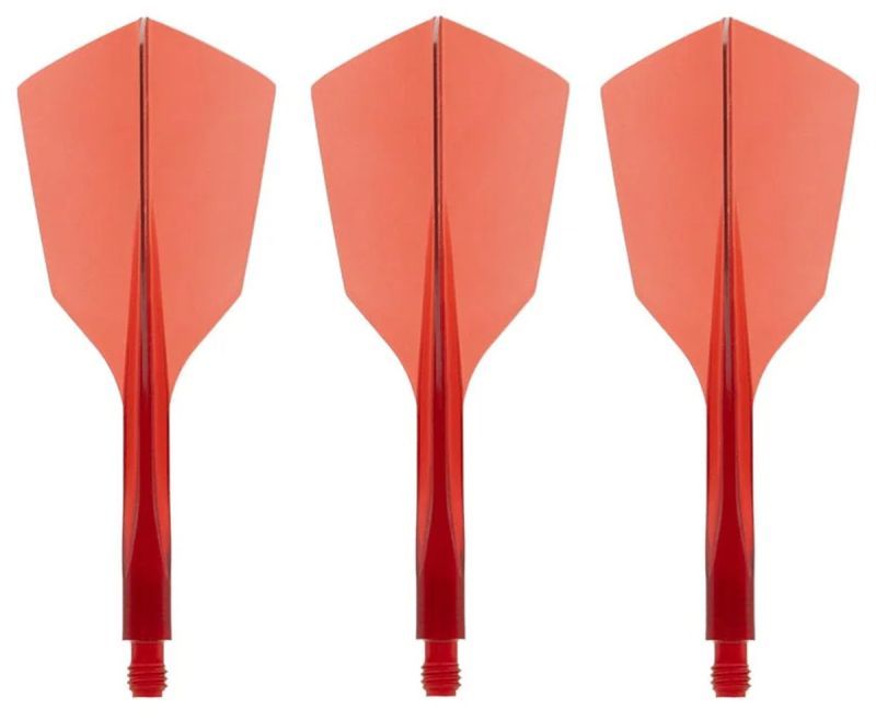 Condor Dart Flights Shafts AXE 120 Rot Transparent Narrow Flights