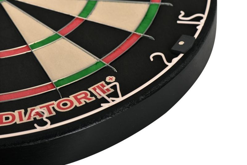 one80 Gladiator III Plus mit WDF Logo Steeldartboard inkl. Aufhängung Bristle Board Dartscheibe