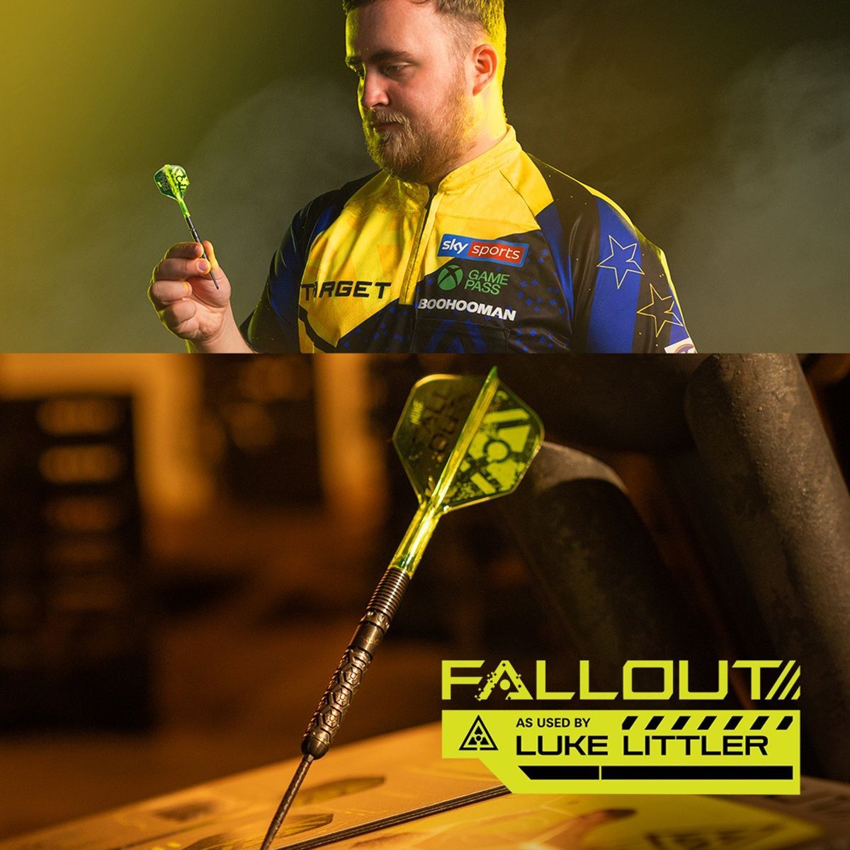 Target Luke Littler Fallout SP 90% Freccette Steel Tip 22/23/24 Grammi Steeldarts