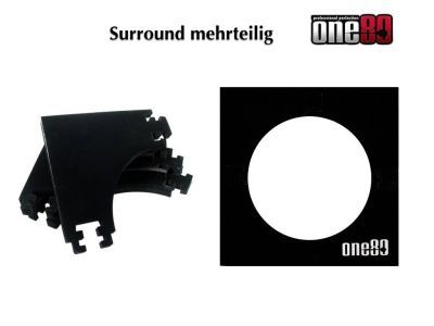 Surround quadrato 4 pezzi per bersaglio Nero – 70 cm Wandschutz