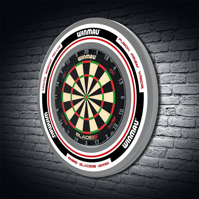 Winmau Advance Blanc/Rouge Surround pour cible / Anneau de protection Auffangring