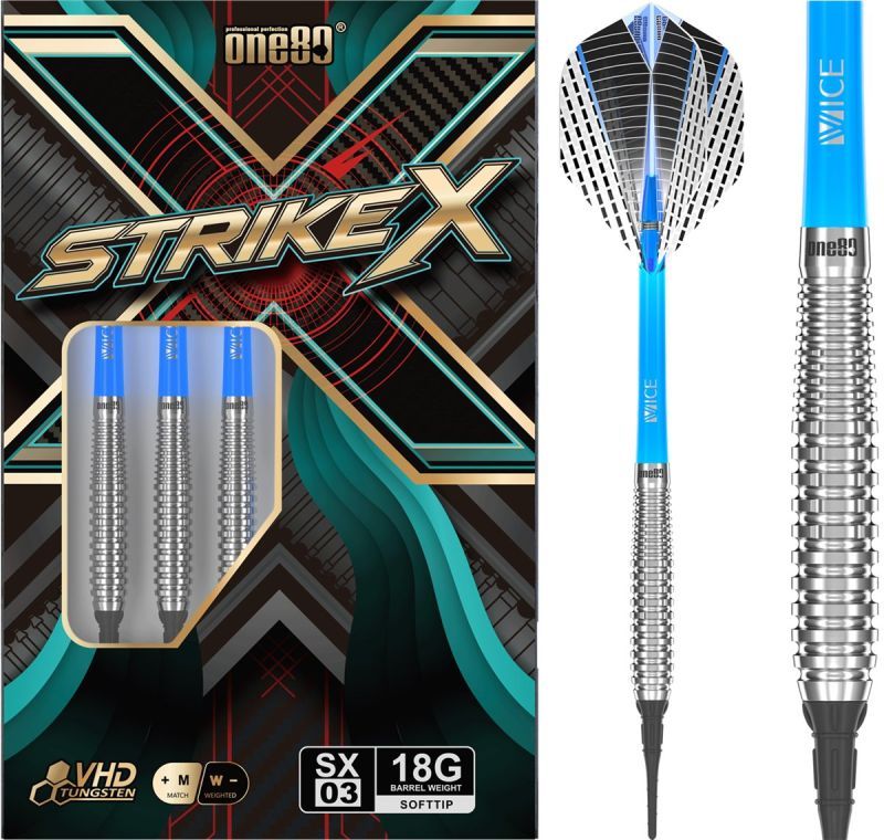 ONE80 Strike X SX03 90% Softdarts 18 Gramm Softdarts
