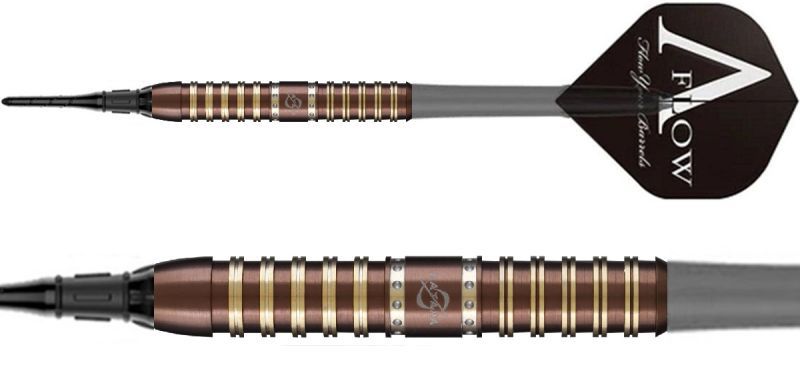 Dynasty Katana "Ortega Jika" Nobuhiro Yamamoto 95% Le mie freccette elettroniche Soft Tip 20 Grammi Softdarts