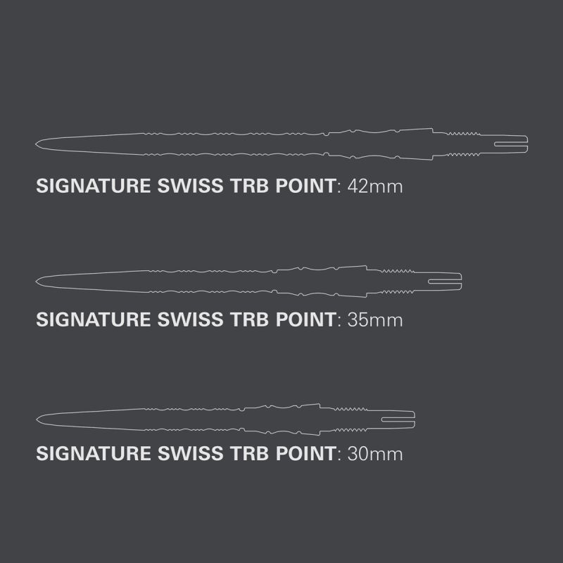Target Swiss Point Signature TRB 30/35/42 mm Oro/Nero/Argento Wechselspitzen