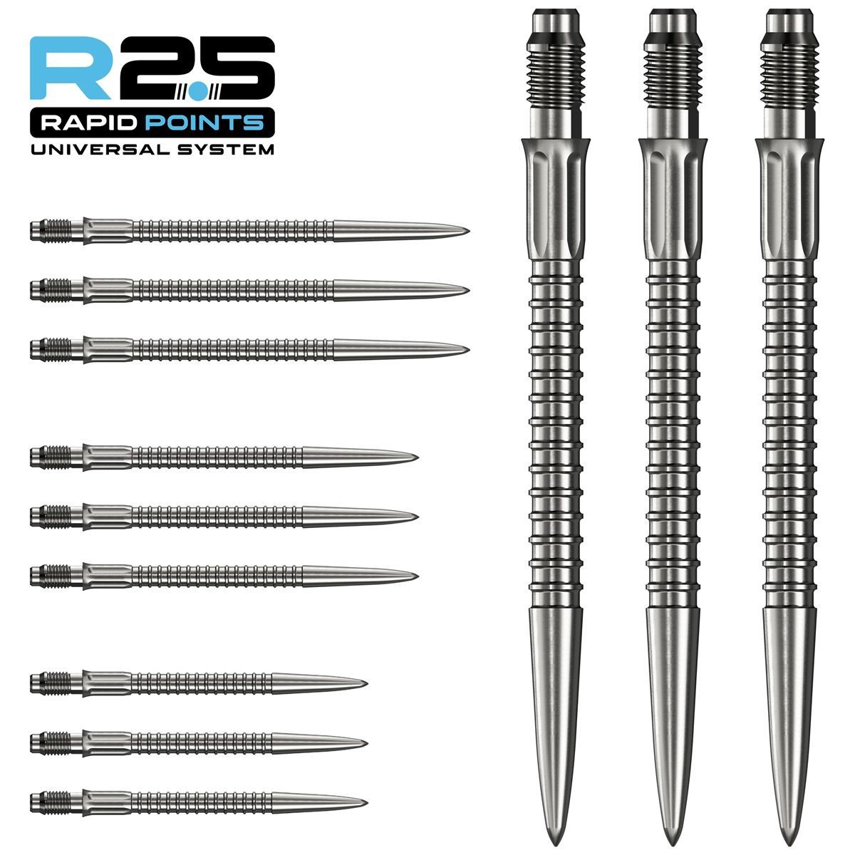 Mission R2.5 Rapid Point RP GV1 Argent/Noir/Or 30/35/40 mm Wechselspitzen