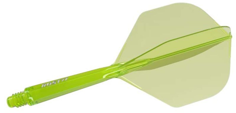 Cuesoul aletta per freccette/Asta ROST 77 Trasparente Verde Small Standard Flights