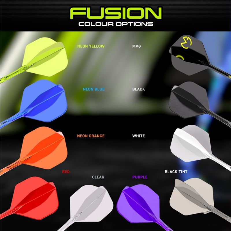 Winmau Fusion Integrated Flight & Shaft System MvG Pac Man Standard Shafts