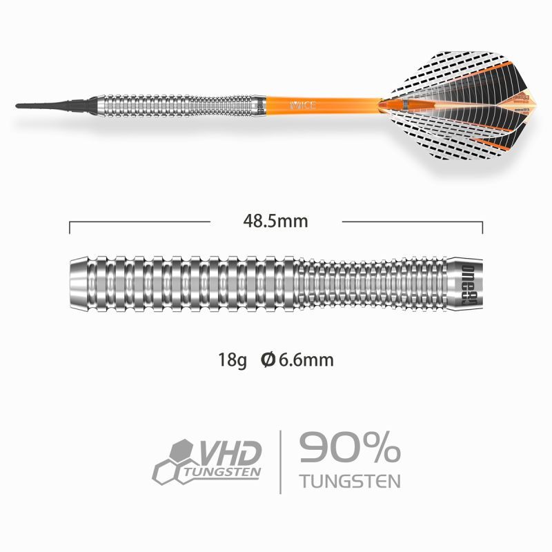 ONE80 Strike X SX02 90% Softdarts 18 Gramm Softdarts