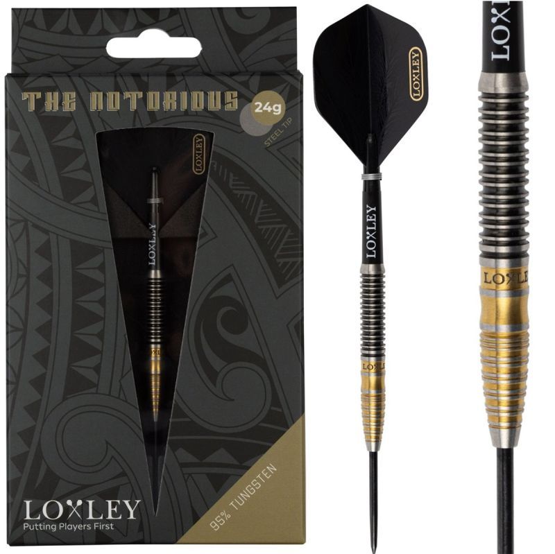 Loxley The Notorious 95% Steeldarts 24 Gram Steeldarts
