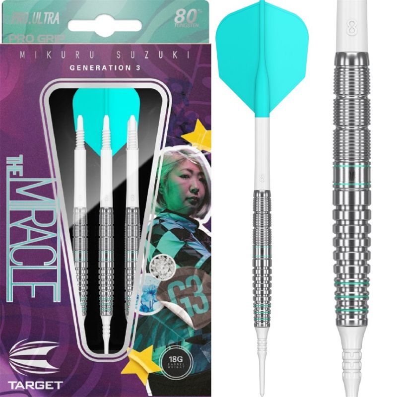 Target Mikuru Suzuki G3 80% 2BA Softdarts 18 Gram Softdarts