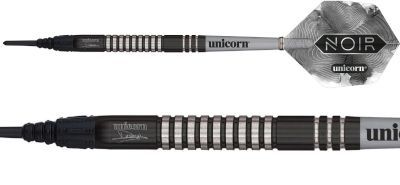B-Ware Retoure Schlitz in Verpackung Unicorn Noir Dimitri van den Bergh 70% Softdart 18 Grammes E-Dart Softdarts
