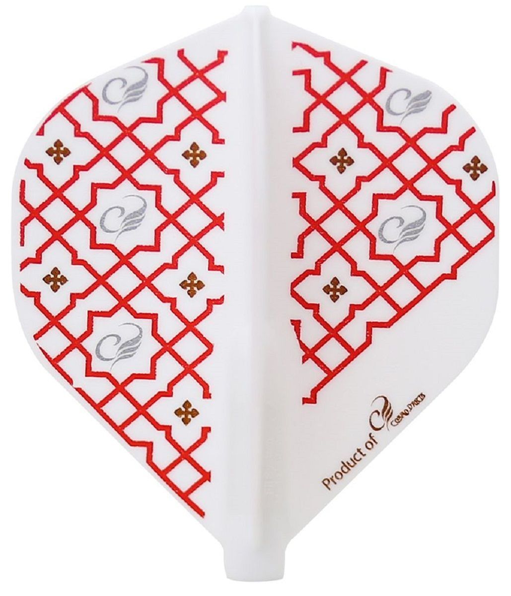 Cosmo Darts Fit Flights Printed Series Renaissance_D White Standard Flights