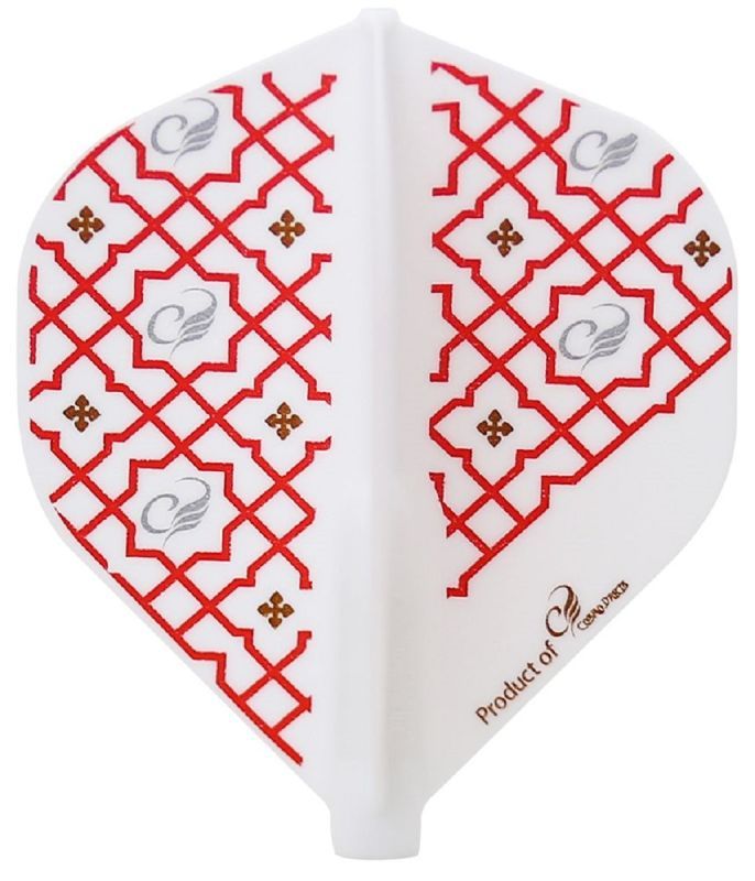 Cosmo Darts Fit Flights Printed Series Renaissance_D White Standard Flights