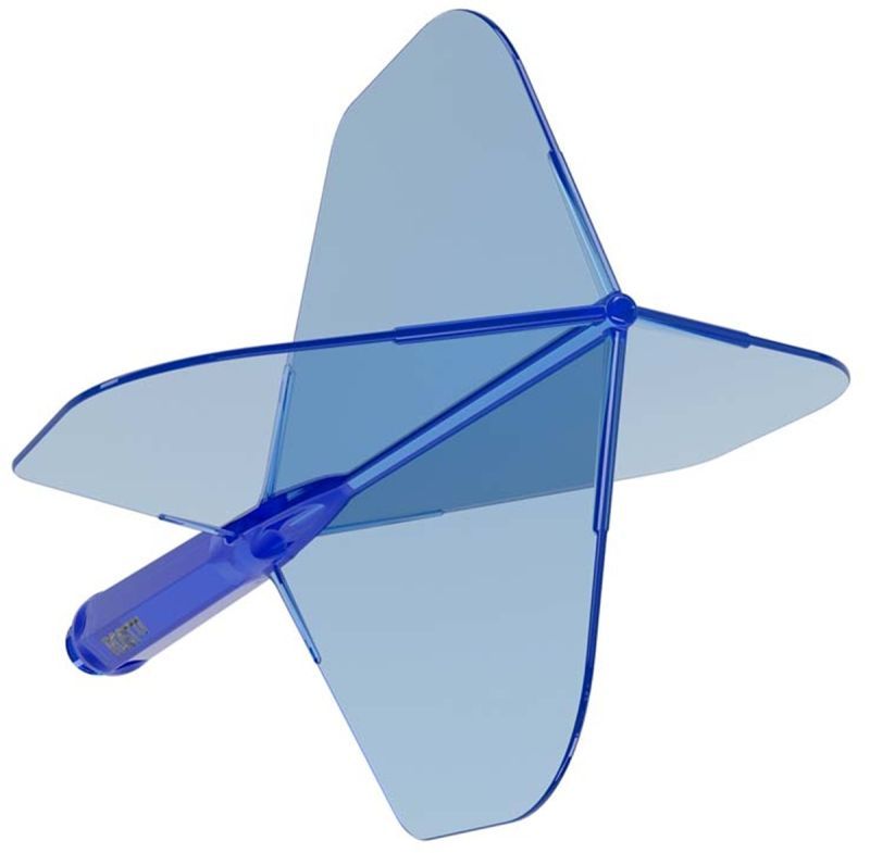 Cuesoul Dart Flight/Shaft ROST 77 Transparent Blau Small Standard Flights