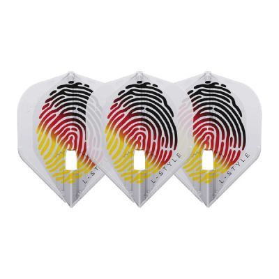 L-Style Champagne Flights ailette de fléchette Pro Kami Signature Gabriel Clemens V4 Fingerabdruck L1 Standard Flights