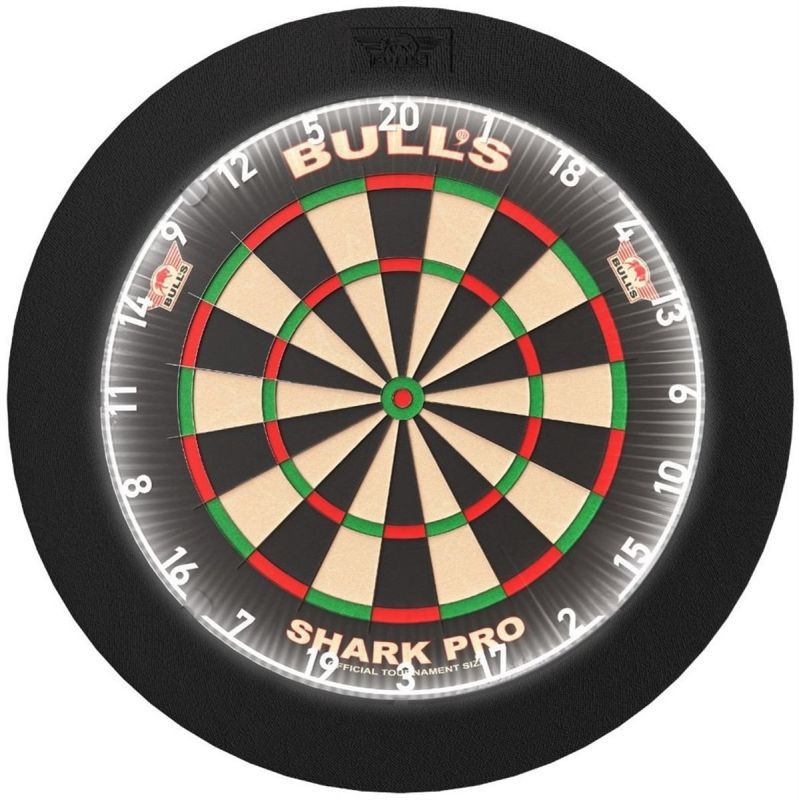 BULL'S Lumo LED Surround Slim Nero – Illuminazione Dartboard 360° Boardzubehör