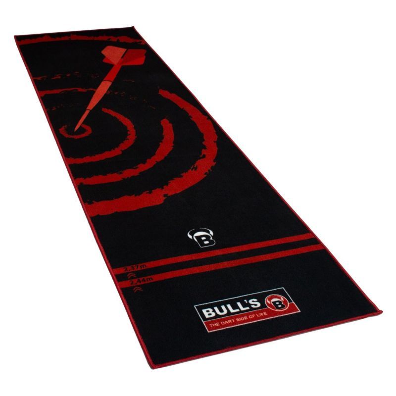 BULL'S Carpet Mat "140" Red Rot Dart Teppich 280 x 80 cm Dart Schutzmatte