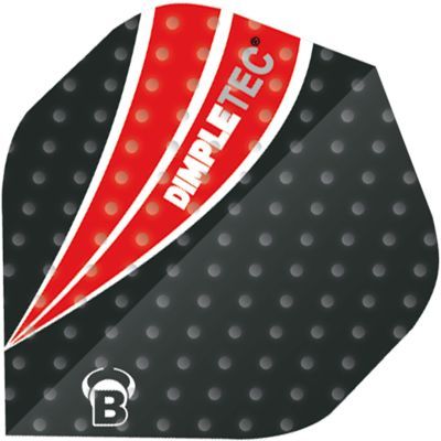 1 Satz BULL'S Dimpletec Flights B-Std. Schwarz/Rot Flights