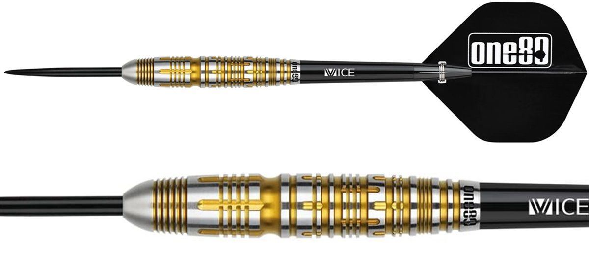 One80 Noriyuki Nakamura Signature V2 Gold Steeldart 21 Grammes Steeldarts
