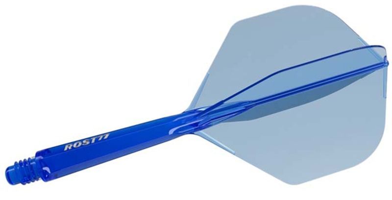 Cuesoul aletta per freccette/Asta ROST 77 Trasparente Blu Small Standard Flights