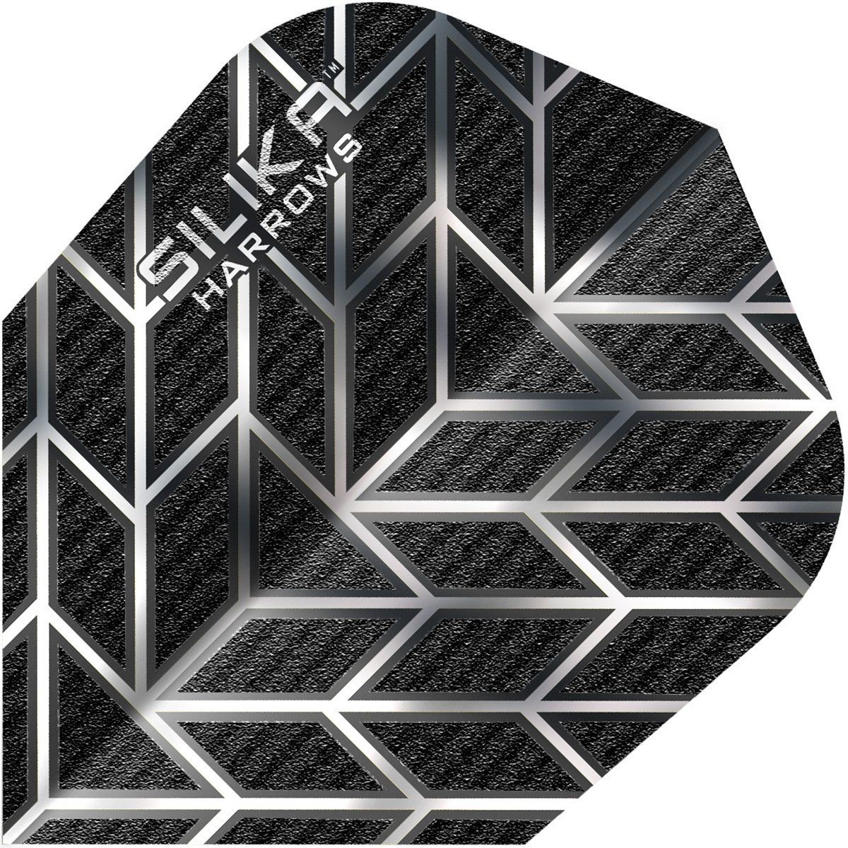 Harrows Silika Monarch Black Dart Flights No6 Flights
