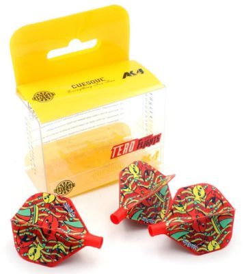 Cuesoul TERO AK4 Dart Flight Fisch Rot Standard Flights