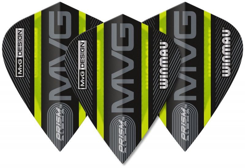 Winmau Prism Alpha extra spesse MvG Michael van Gerwen 2024 aletta per freccette Kite Flights