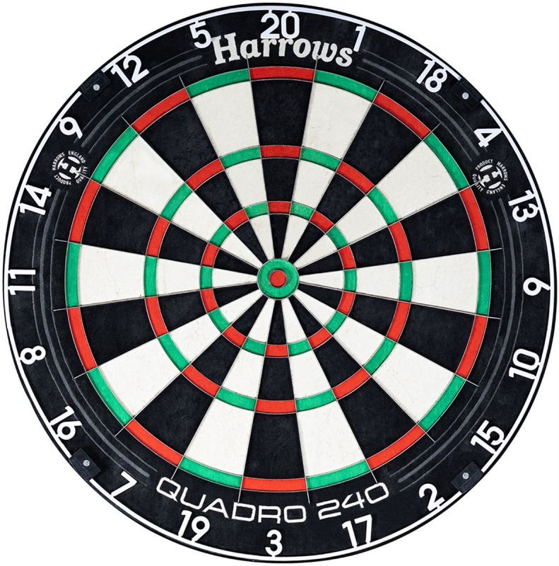 HARROWS Quadro 240 Dartboard Bristle Boards