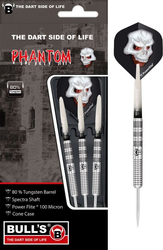1 Satz BULL'S Phantom PT1 Steel Dart Pfeile 21g Steeldarts