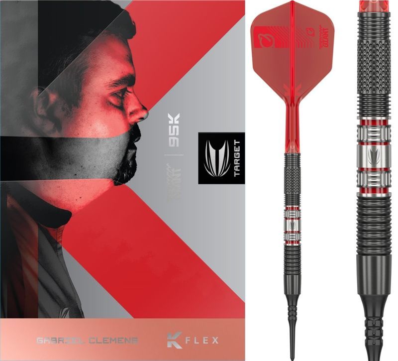 Target Gabriel Clemens 95K 95% Fléchettes à pointe souple 19 Grammes Softdarts
