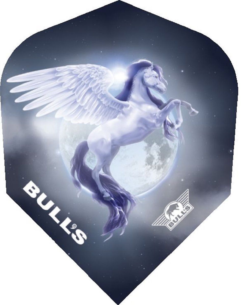 Bull's Powerflite Std..6 Shape - White Blue Pegasus Flights