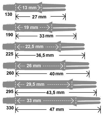 L-Style L-Shaft Carbon Spinner Shaft Transparent Spinning Shafts
