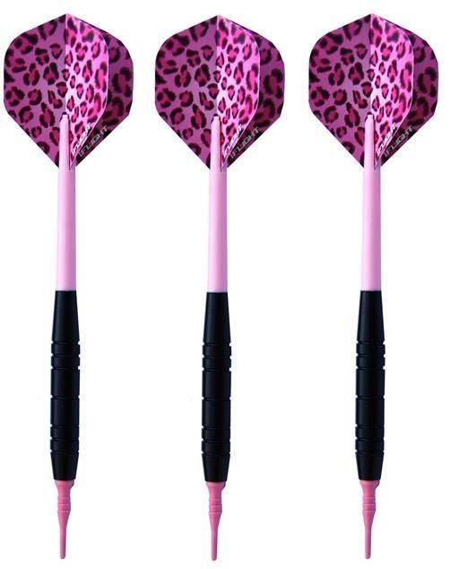 Black Soft Dart Pfeile Rosa Gepard 18 Gramm Softdarts