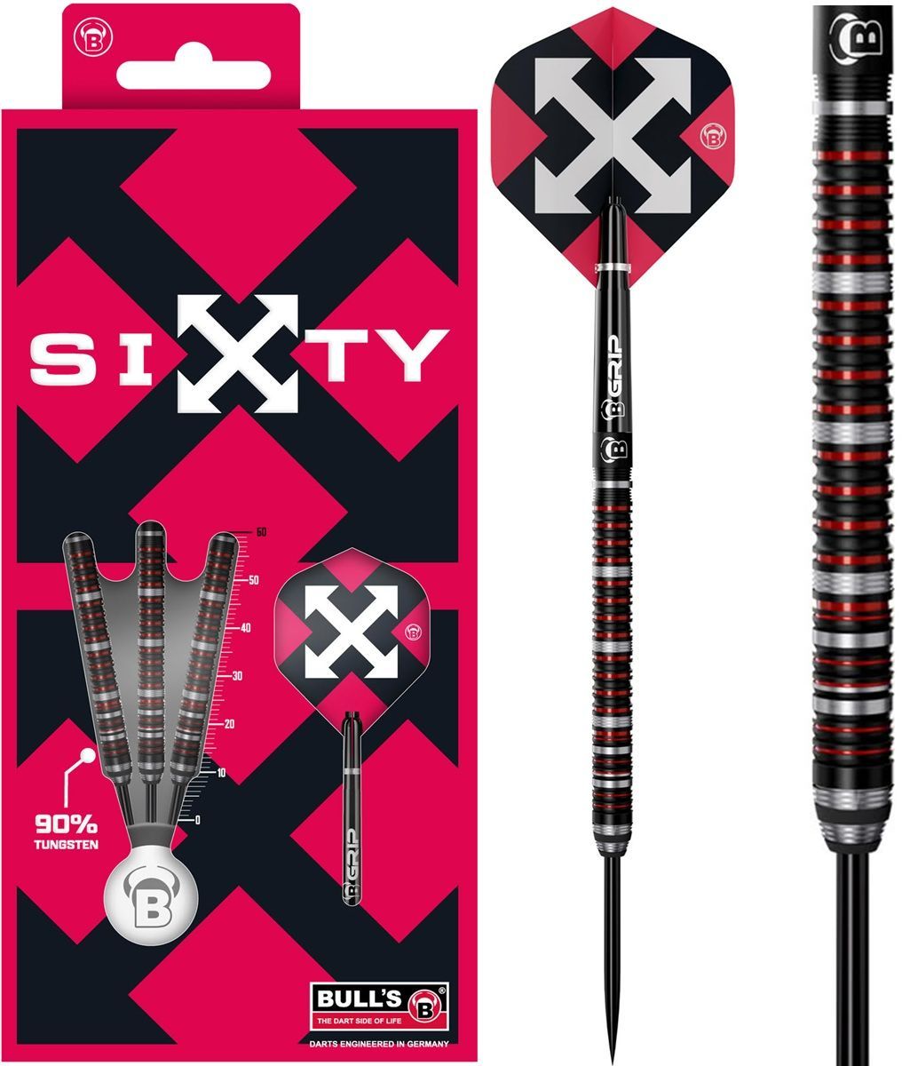 Bull´s Sixty S2 90% Steeldarts 21/23/25 Gramm Steeldarts