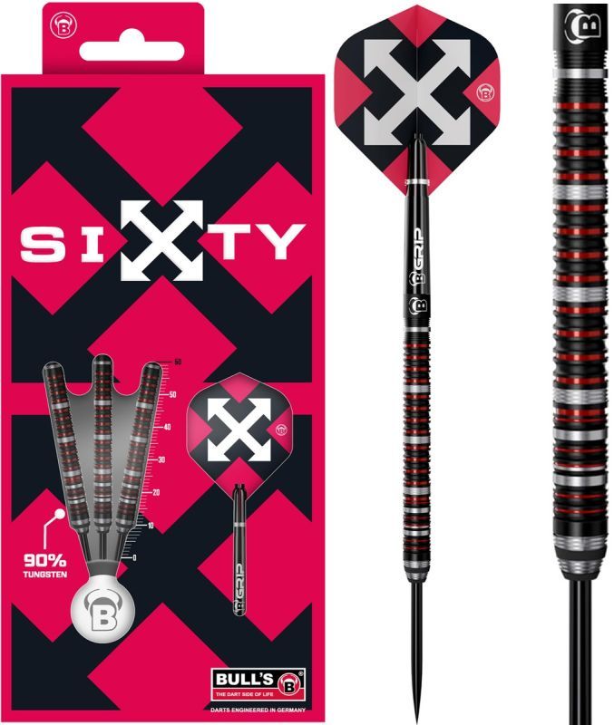 Bull´s Sixty S2 90% Steeldarts 21/23/25 Gramm Steeldarts