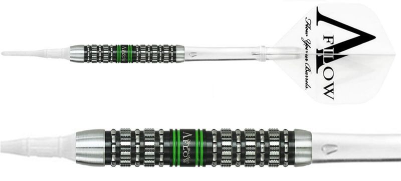 Dynasty Black Line "Herakles 2" Tsuyoshi Mizuno 90% Le mie freccette elettroniche Soft Tip 18,5 Grammi Softdarts