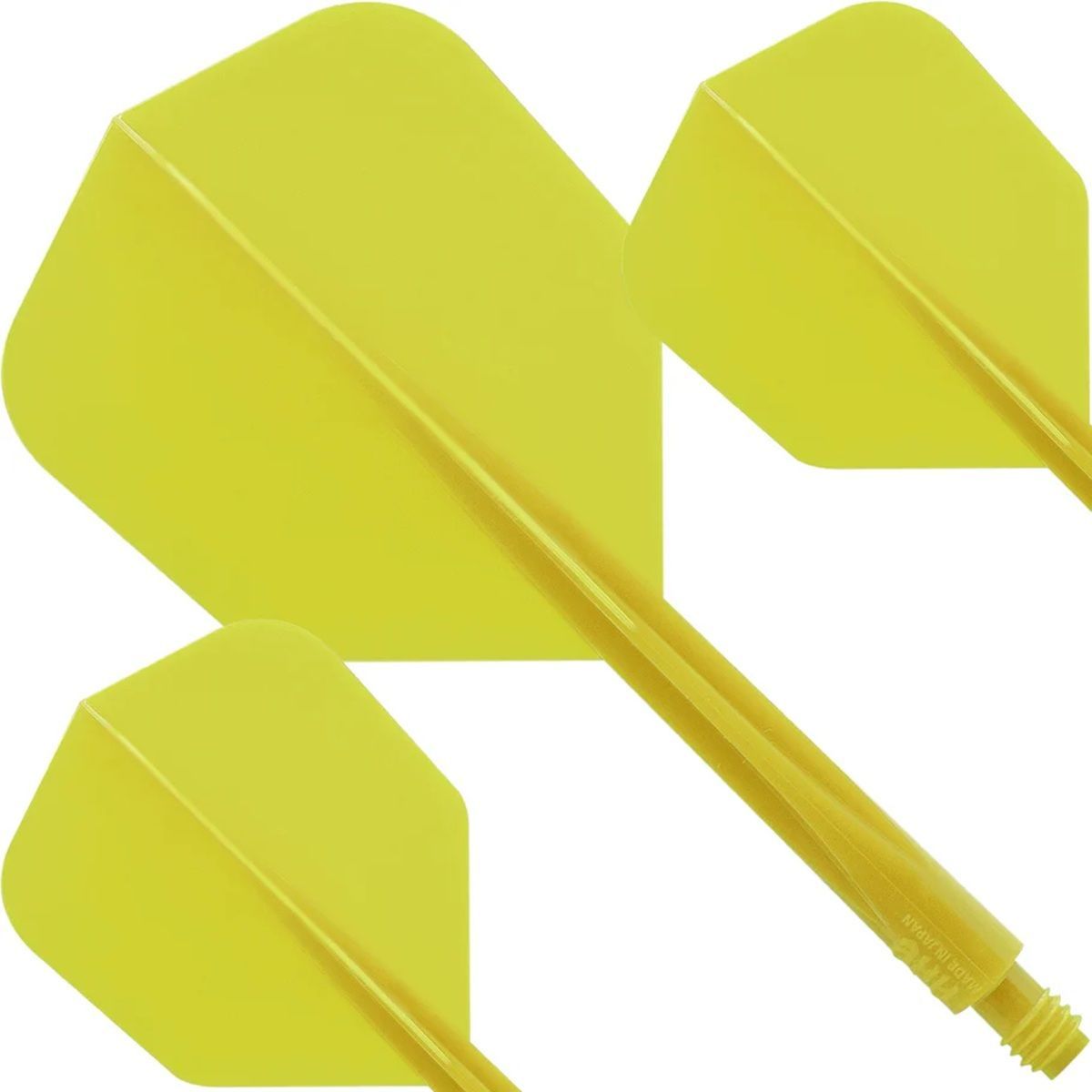 Condor Dart Flights Shafts AXE Revival Gelb Shape No6 Flights