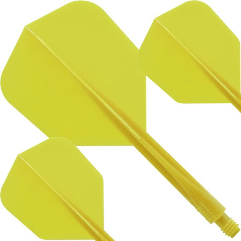 Condor Dart Flights Shafts AXE Revival Gelb Shape No6 Flights