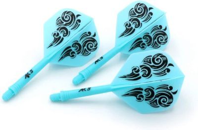 Cuesoul Dart Flight/Shaft AK5 Cloud Blue Standard No2 Flights
