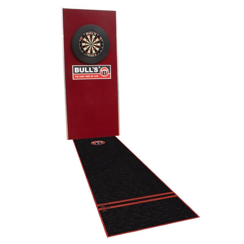 BULL'S Carpet Mat "170" Black/Red Dart Schutzmatte