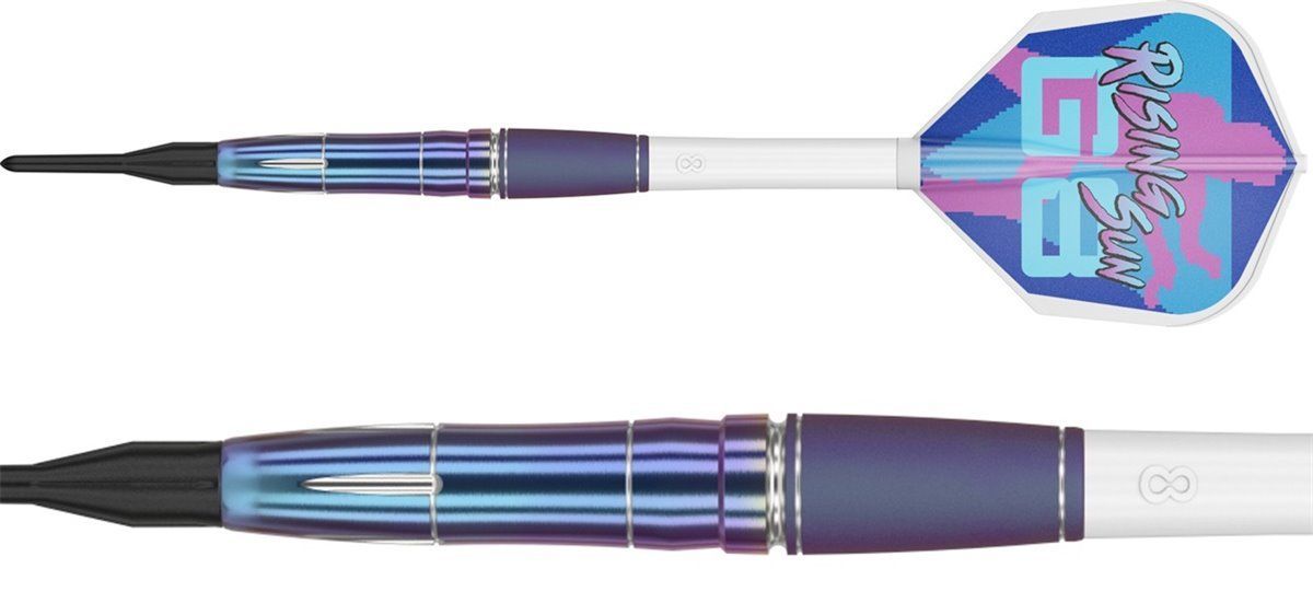 Target Haruki Muramatsu Rising Sun G8 90% 4BA SLEEK Le mie freccette elettroniche Soft Tip 22 Grammi Softdarts